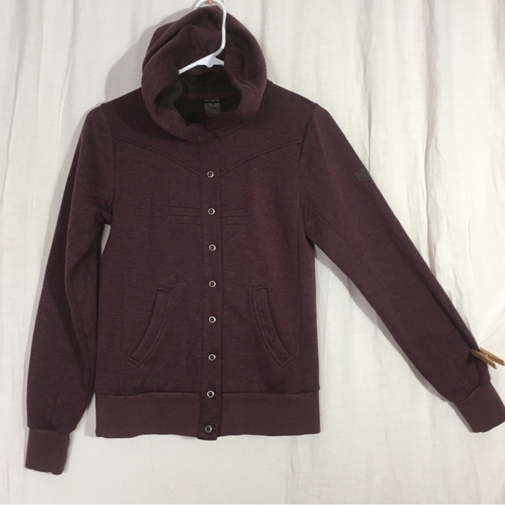 Helly Hansen Fleece Lined Eggplant Purple Hoodie